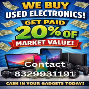 We buy and Sell used electronics
